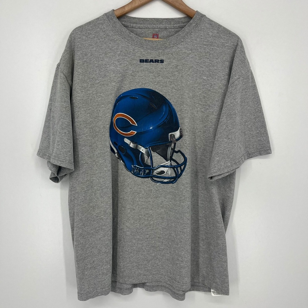 NFL Chicago Bears Graphic T-Shirt Mens XL Gray Helmet VF Imagewear